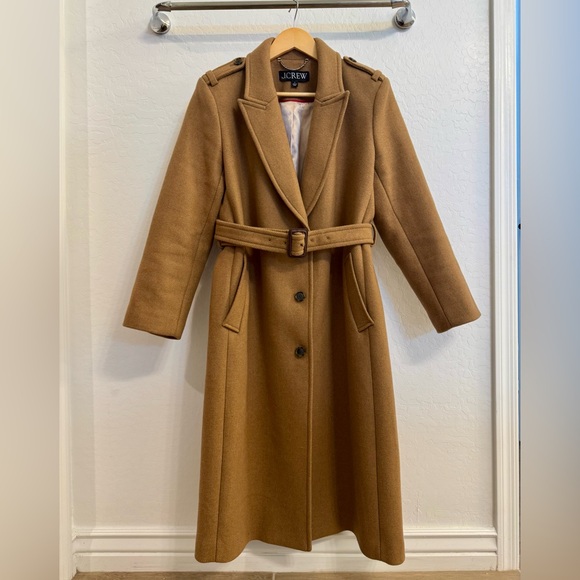 J. Crew Wrap trench coat in Italian double-faced wool blend - Picture 3 of 9